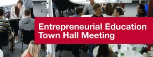 Entrepreneurial Education town hall meeting banner