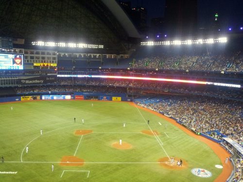image of the Toronto Bluejay's baseball diamond