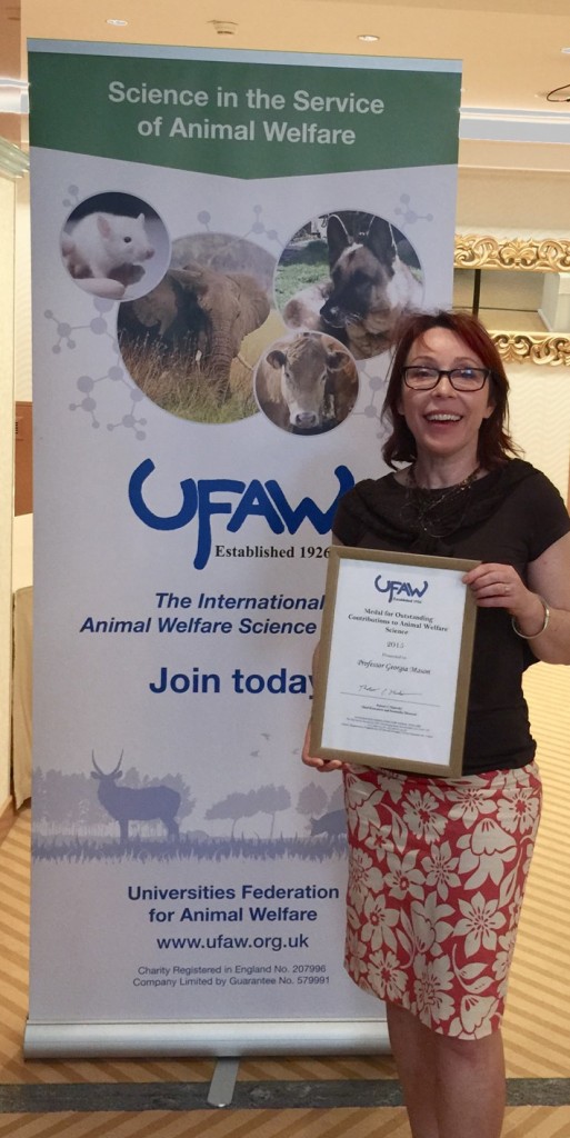 Prof Receives International Animal Welfare Award - U of G News