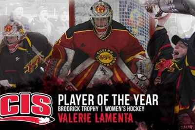 Women’s Hockey Goalie Named CIS Player of the Year