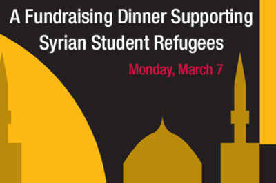March 7 Dinner to Support Syrian Student Refugees