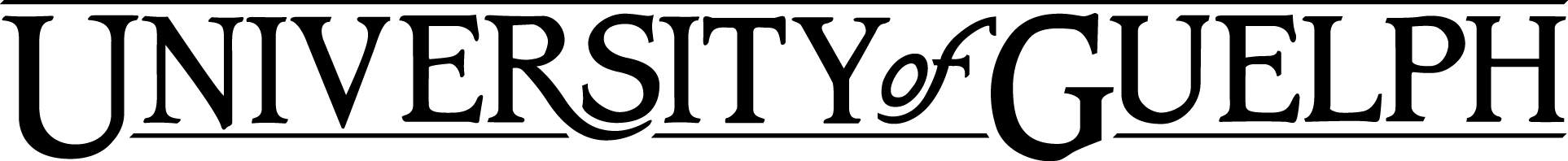 University of Guelph horizantal Identifier logotype