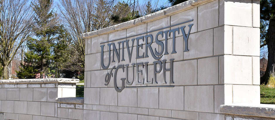University of Guelph entrance wall
