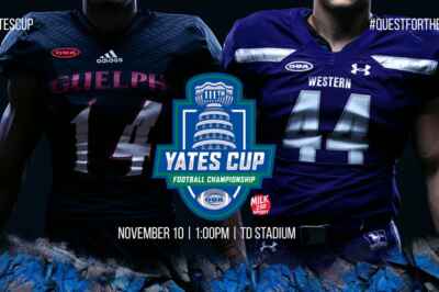 Get a Free Ride and Free Ticket to Cheer on the Gryphons at the Yates Cup this Saturday!