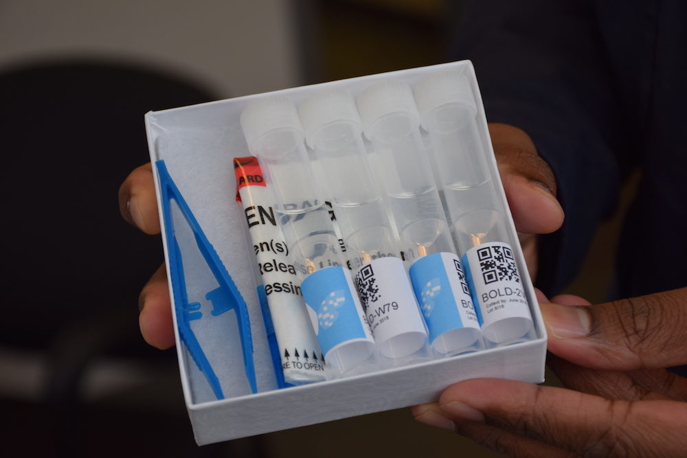 DNA kit with test tubes