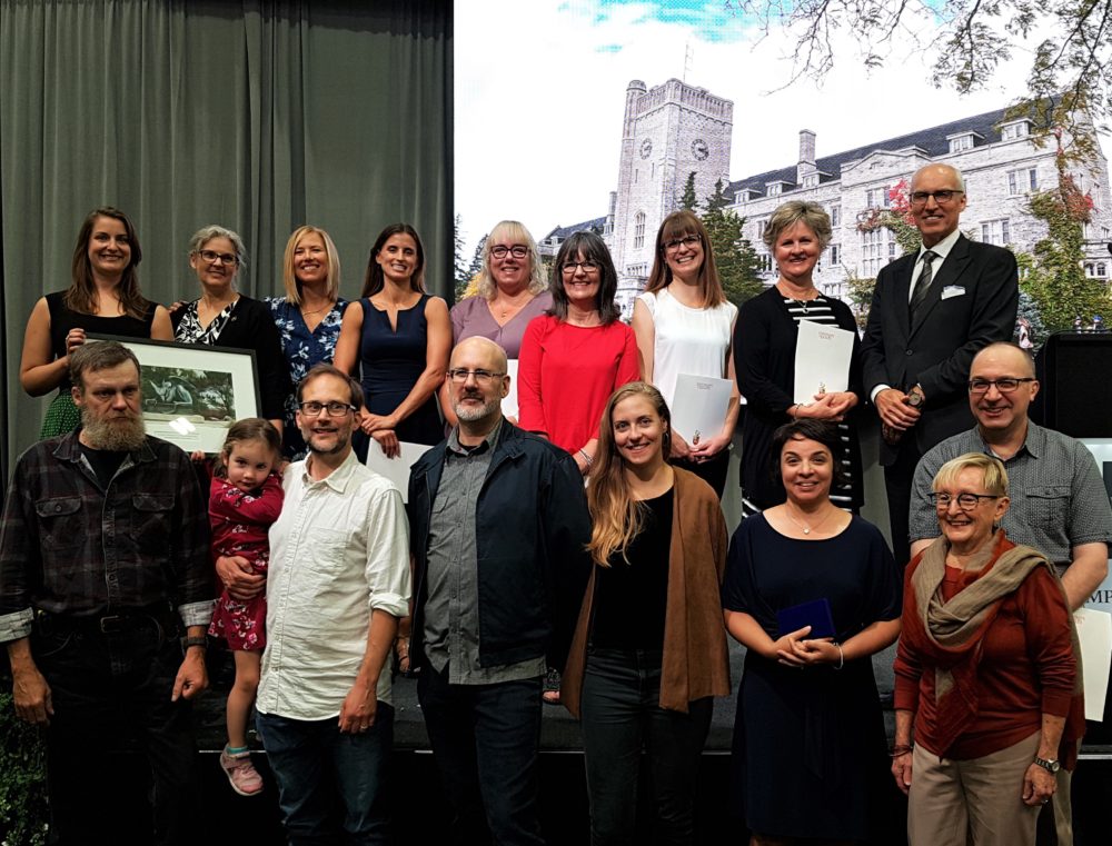 Group photo of award winners at 2019 Community Breakfast