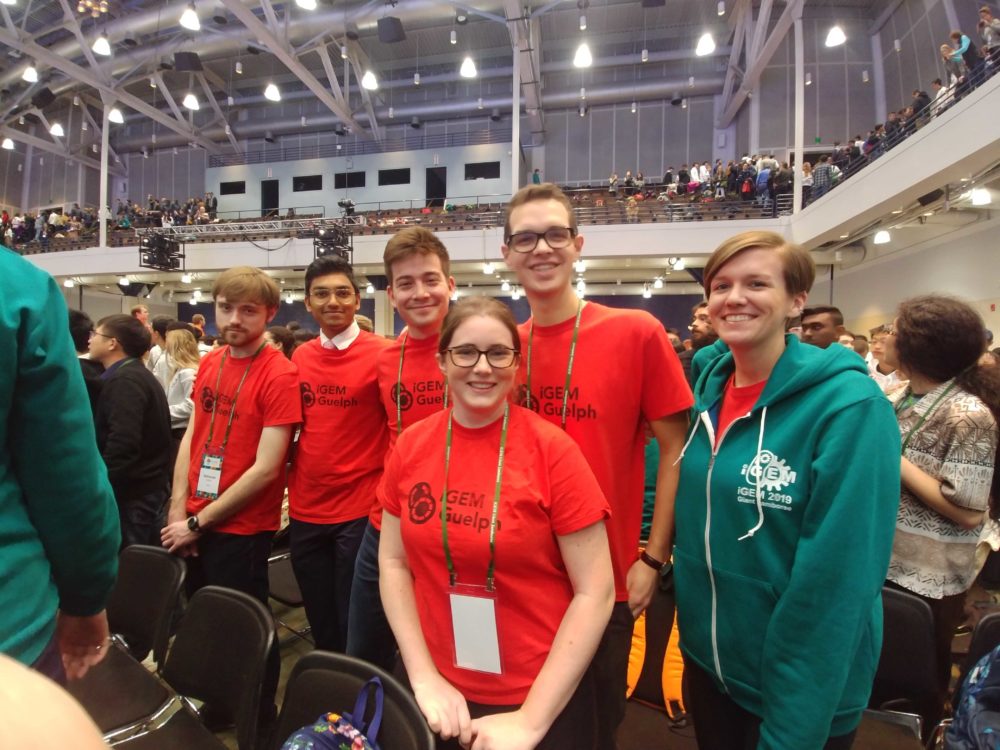 iGEM Guelph team members after winning gold