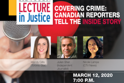High-Profile Crime Reporters to Give Truscott Lecture in Justice