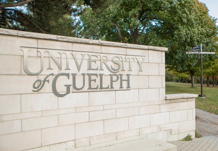 University of Guelph entrance wall