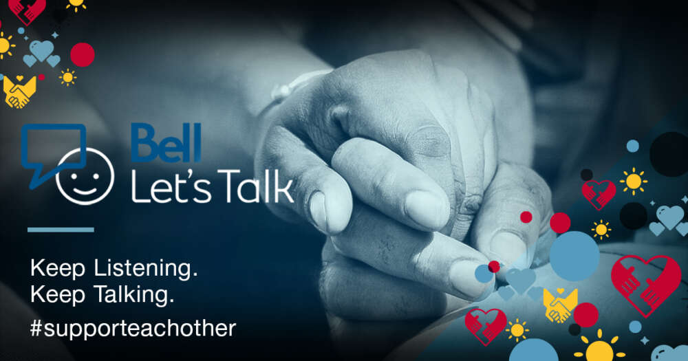 Bell Let's Talk. Keep Listening. Keep Talking. #supporteachother
