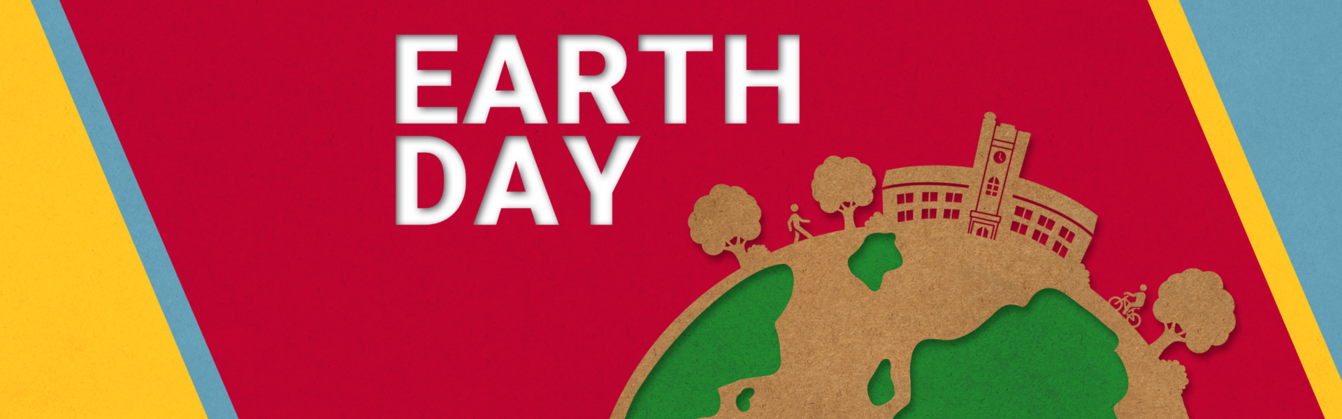 Earth Day. A cork graphic of the earth.