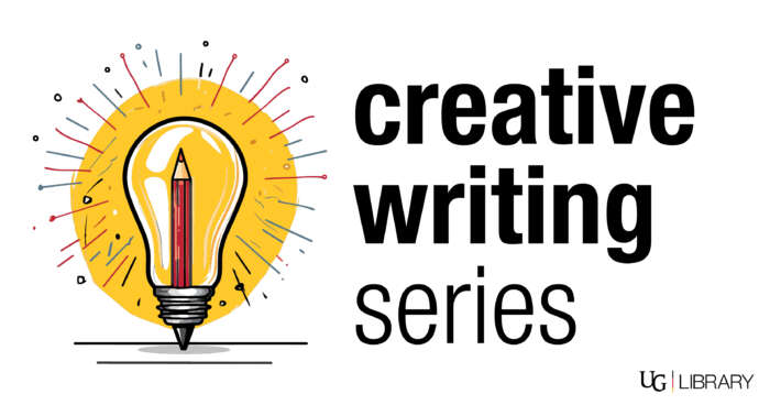 Creative Writing Series. A lightbulb is lit up.