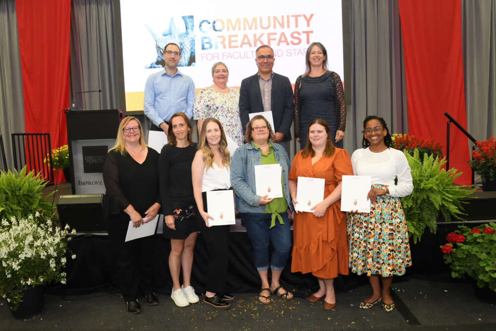 All award winners pose with their awards.