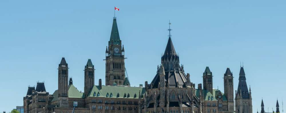 a large building with a clock tower on top of it
