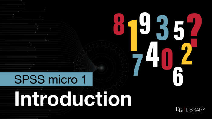 SPSS Micro 1 Introduction.