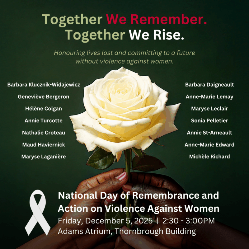 Together we remember. together we rise. National day of remembrance and action on violence against women.