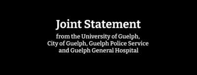 Working group to be established by the University of Guelph, Guelph Police Service, City of Guelph and Guelph General Hospital